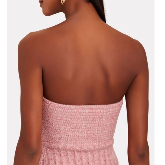 NWT CULT GAIA Ellison Rib Knit Crop Top Jaipur Pink M - Picture 2 of 8